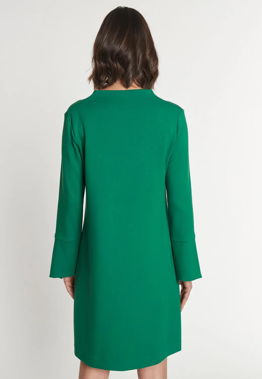 Ana Alcazar Mejsa vestito tunica verde cut-out