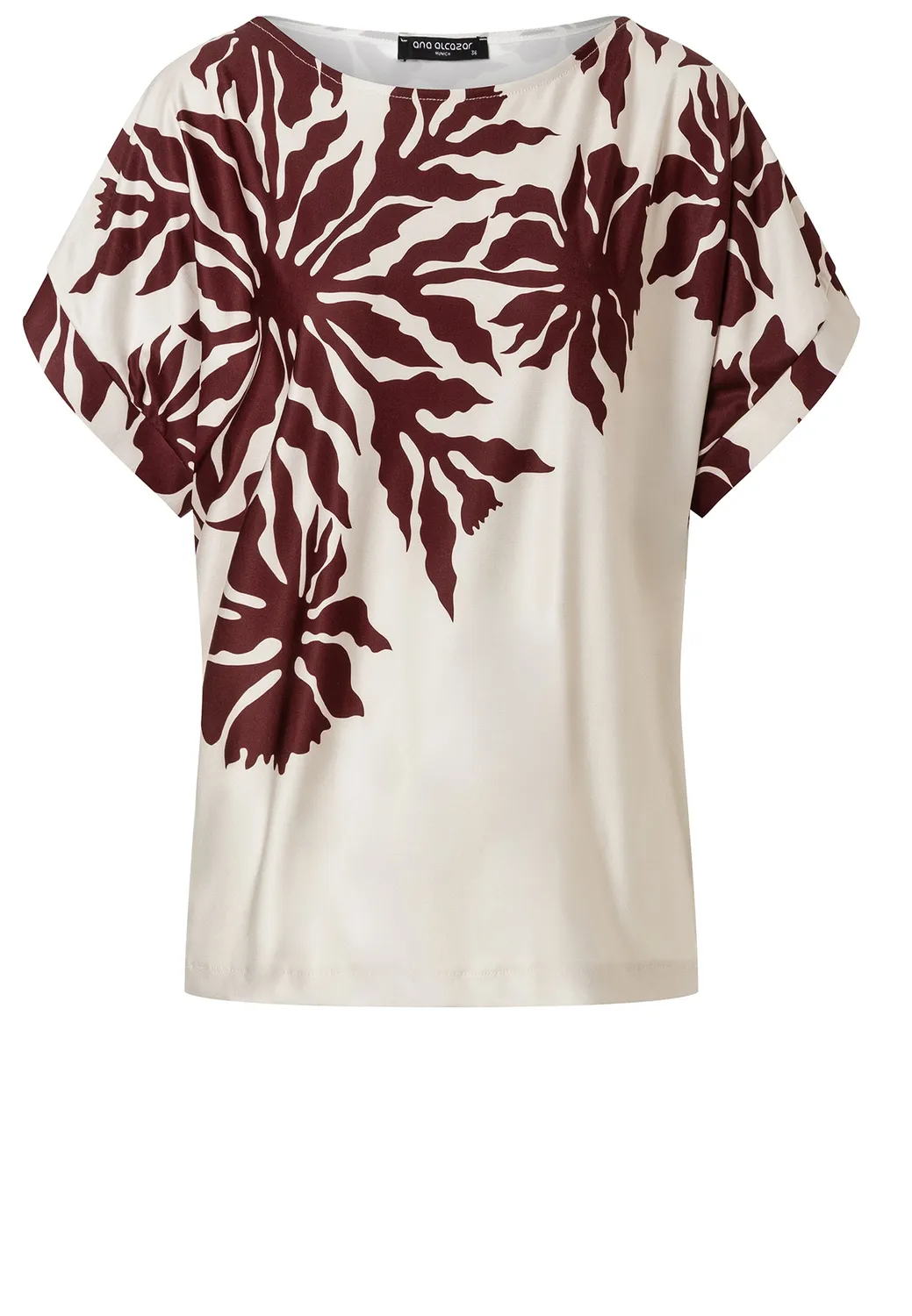 Ana Alcazar Dorells top maniche corte floreale