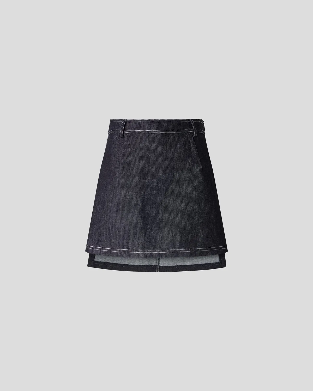 Violante Nessi Minnie gonna shorts blu denim bio GOTS
