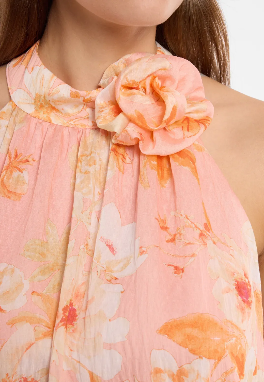 Ana Alcazar Doreyak abito midi fiori scollo holder