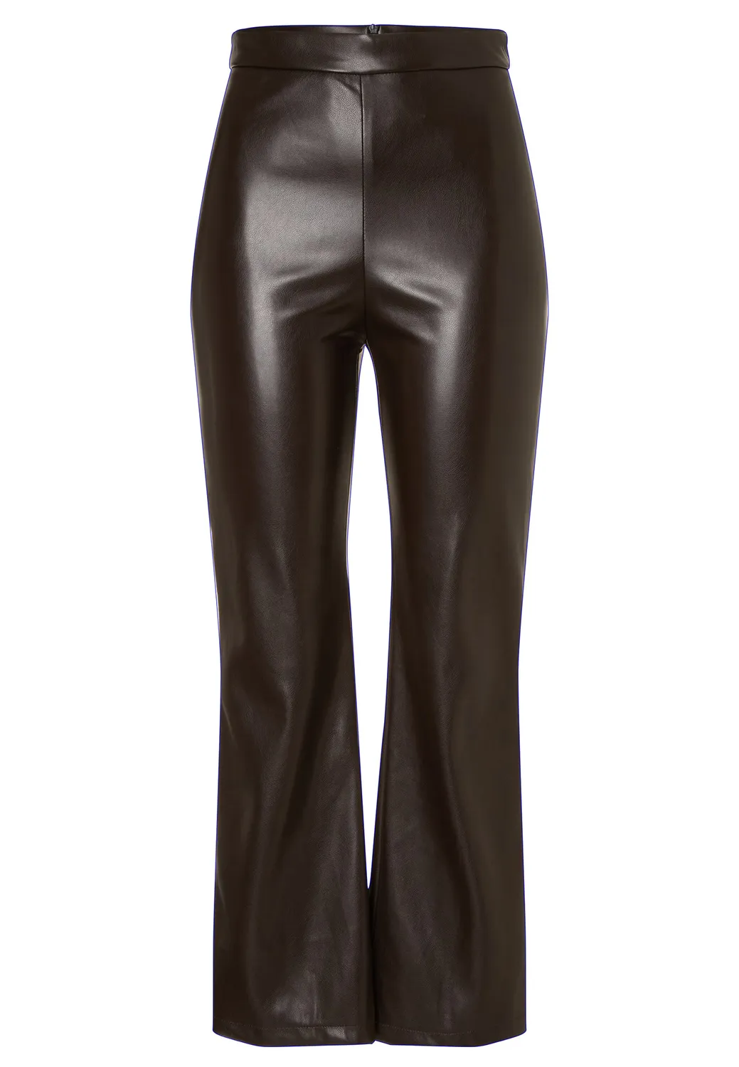 Ana Alcazar Elurima pantaloni cropped svasati marrone