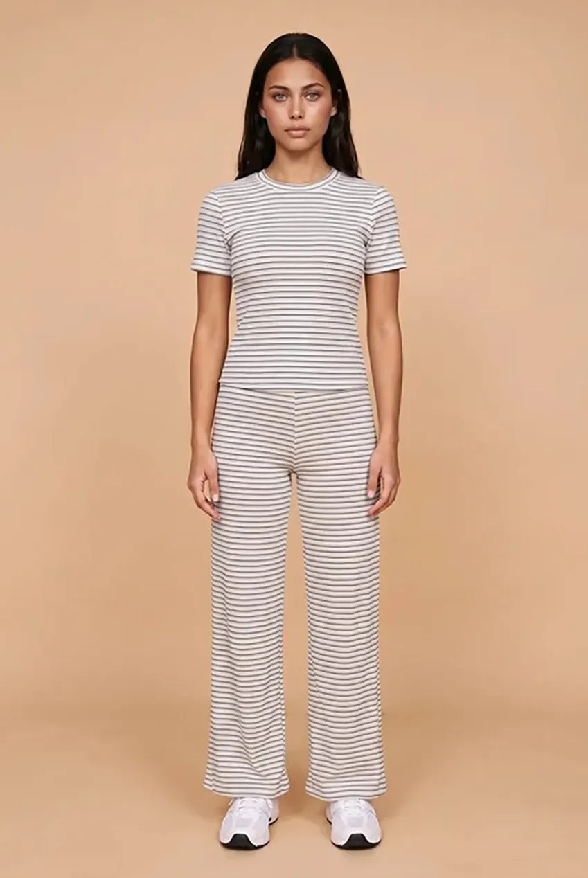 Urban Bliss Ribbed Stripe pantalone palazzo blu righe