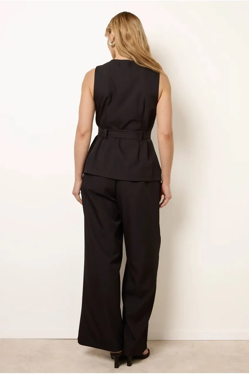 Blue Vanilla Tailored set nero top e pantaloni S