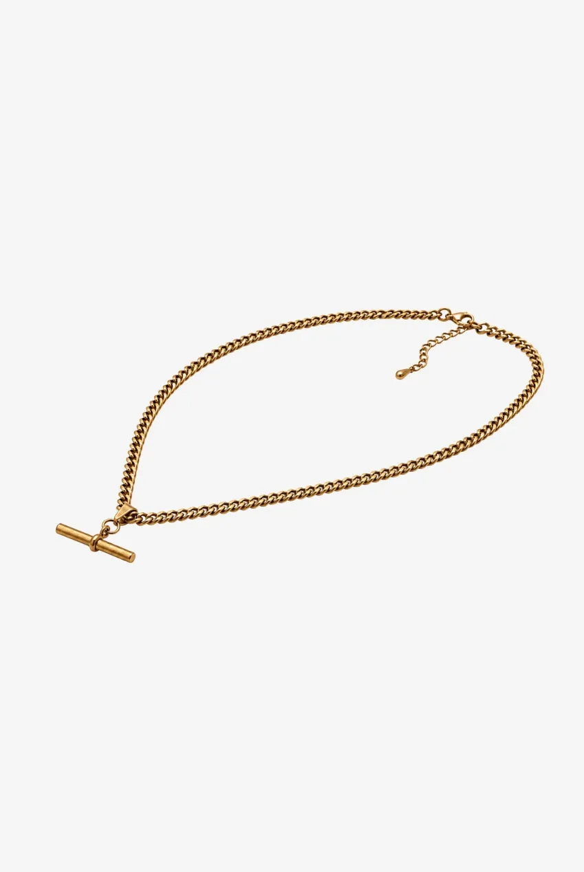 Uchi & Soto Kin Gold T-Bar collana oro catena groumette