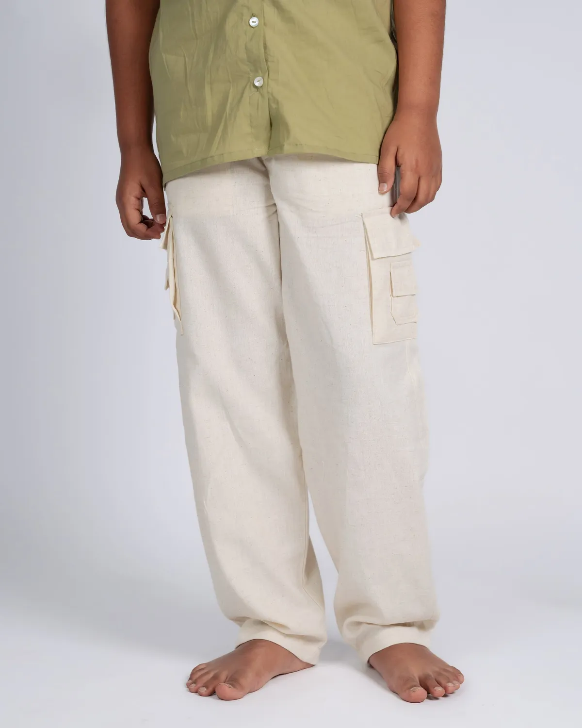 Our Dve Classic Charm pantalone beige bambino regular