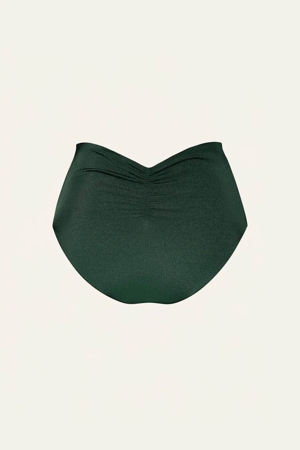 Johanna Ortiz Taita slip bikini verde scuro vita alta