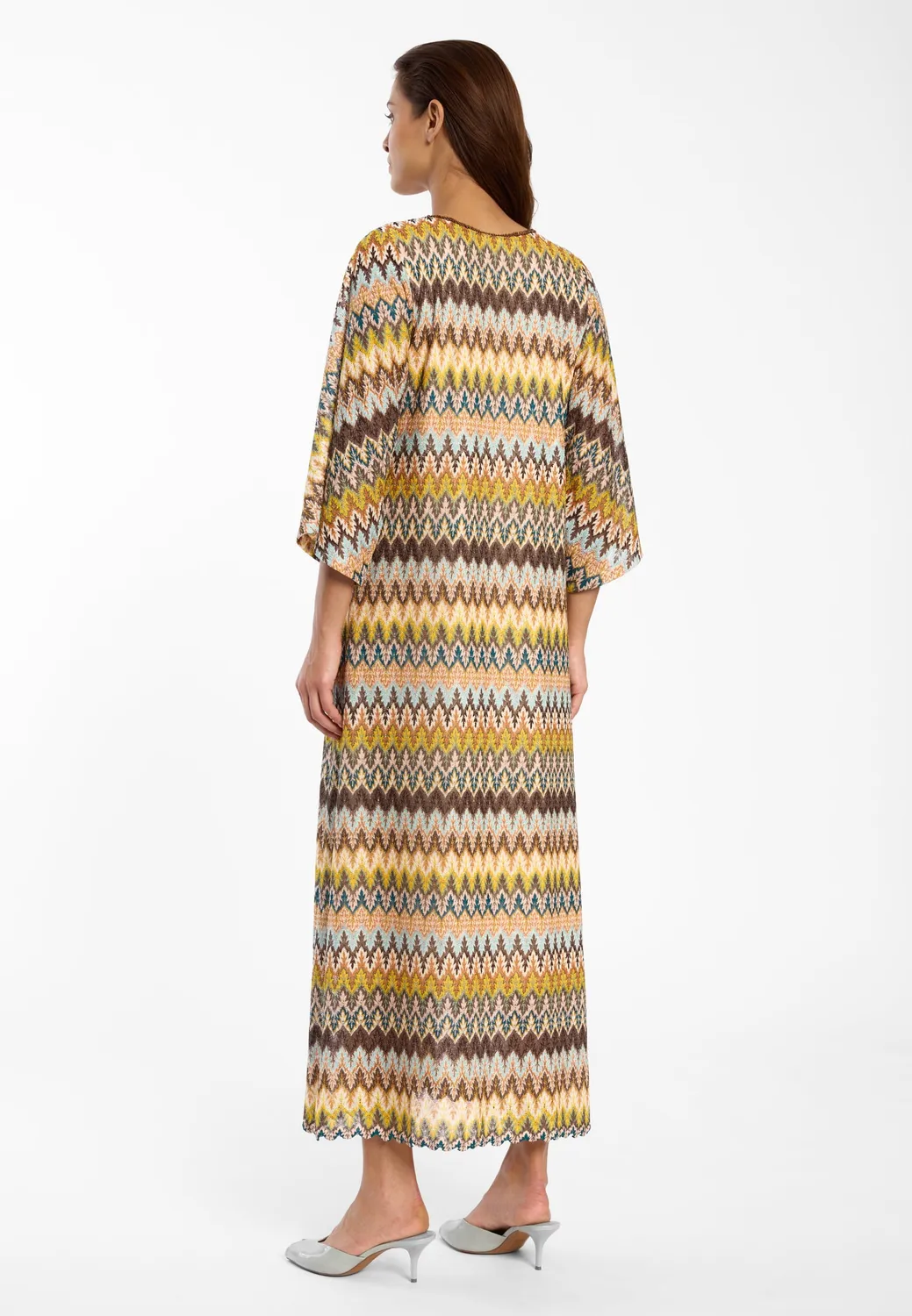 Ana Alcazar Disli abito maxi maglina zigzag