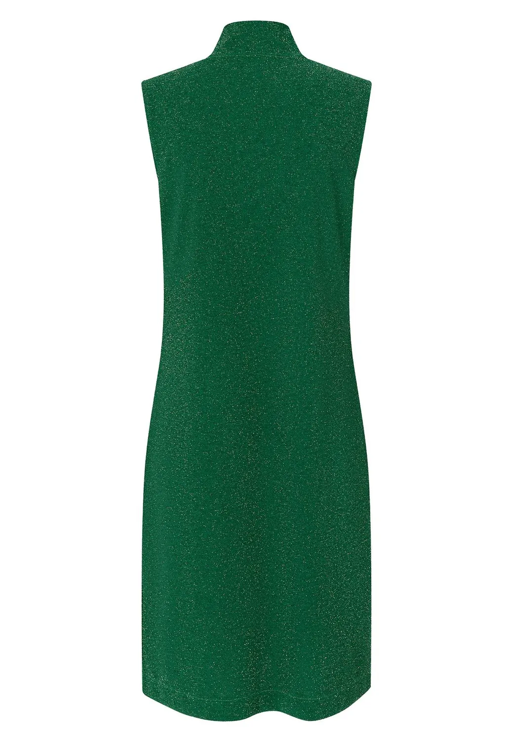Ana Alcazar Ontara tunica verde lurex scollo a goccia