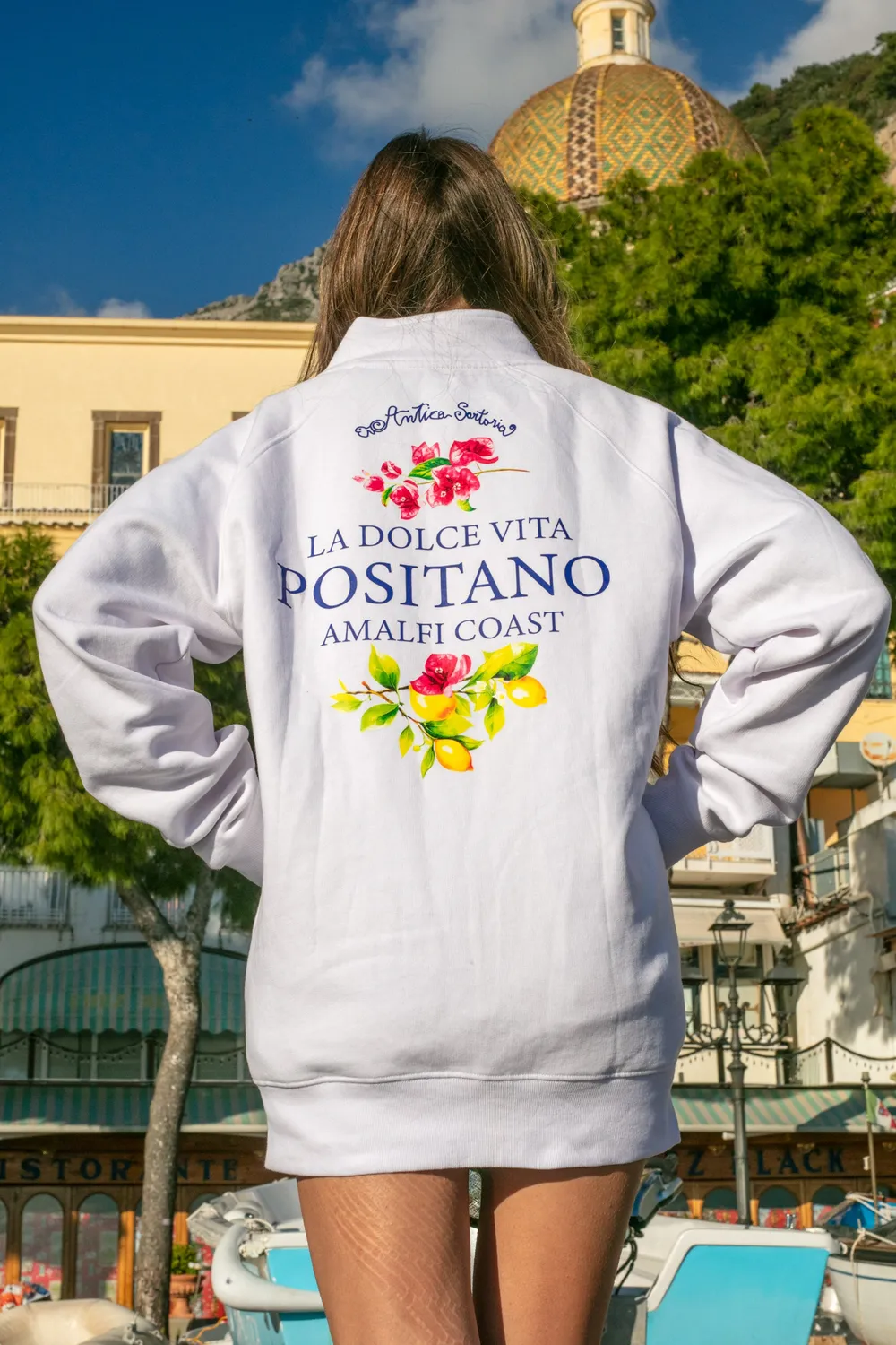 Antica Sartoria FW100 felpa zip poliestere S-XL