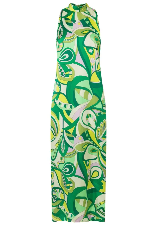 Ana Alcazar Lewi Abito Halter Maxi Fantasia