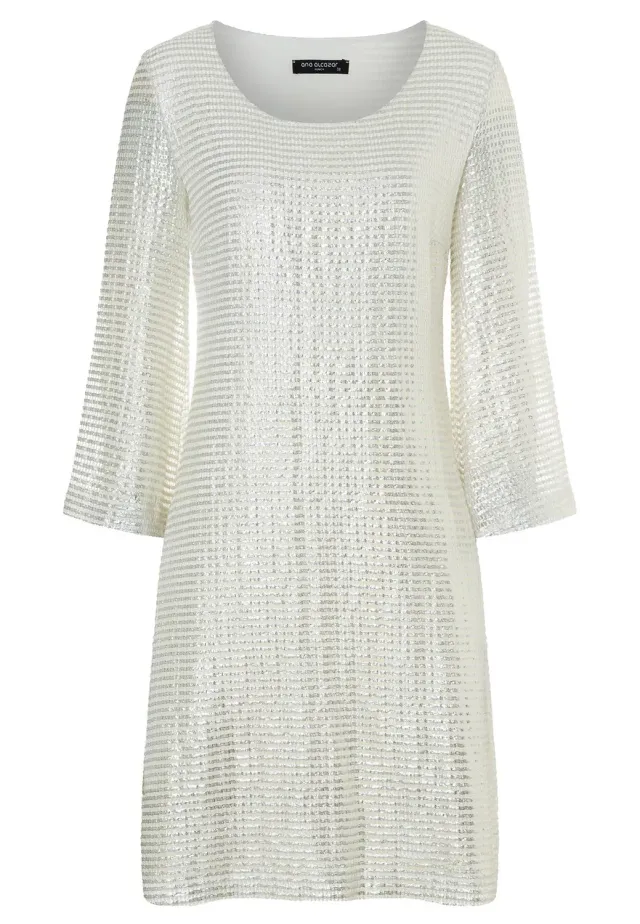 Ana Alcazar Wahesa abito linea A bianco elegante