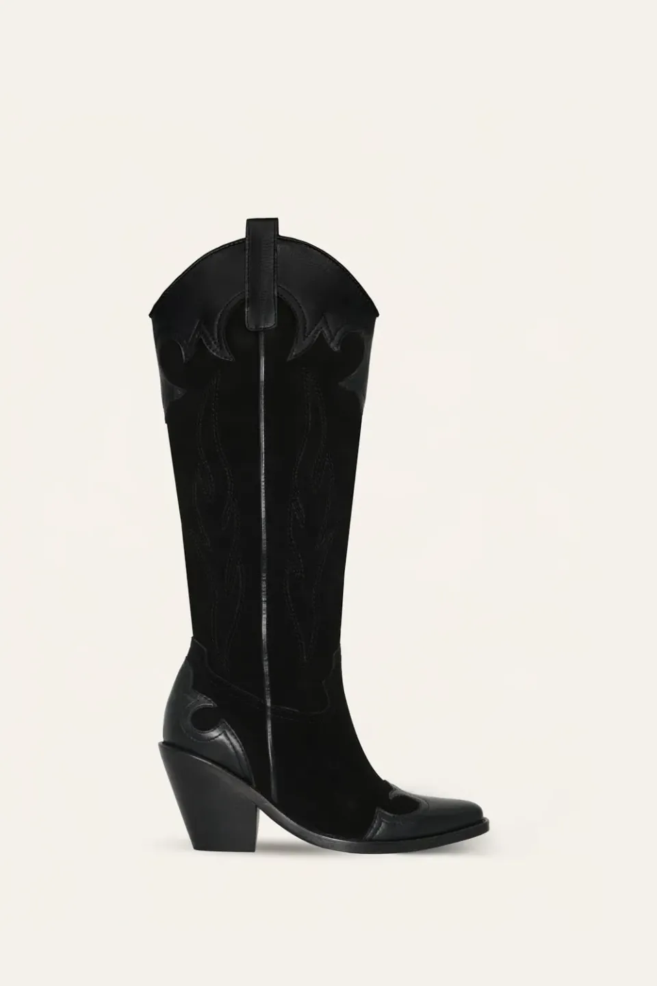 Johanna Ortiz Western Legacy stivale nero pelle tacco 7cm