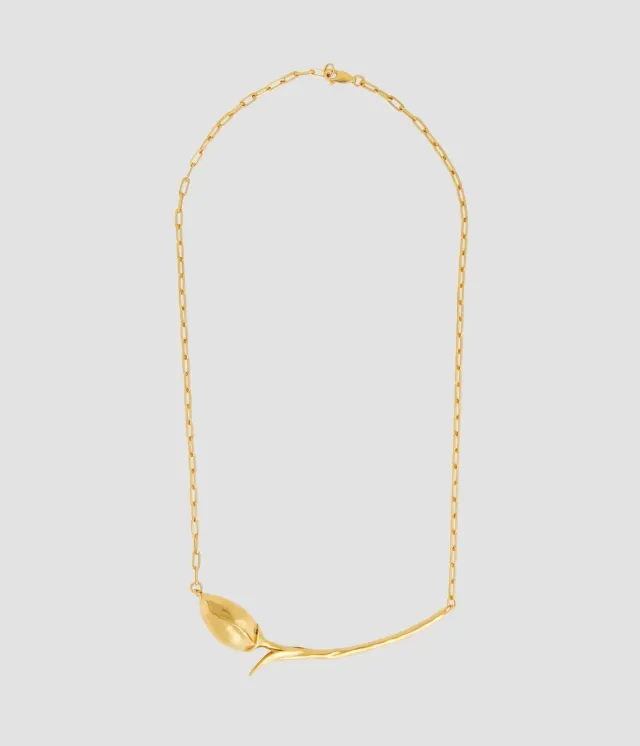 Erdem Bloom collana bocciolo oro vermeil argento 925