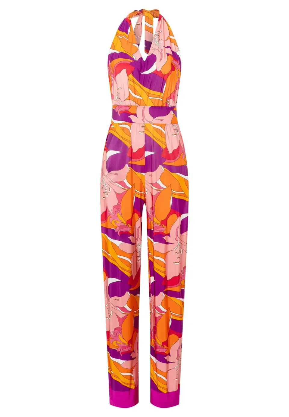Ana Alcazar Loasa tuta jumpsuit floreale scollo halter