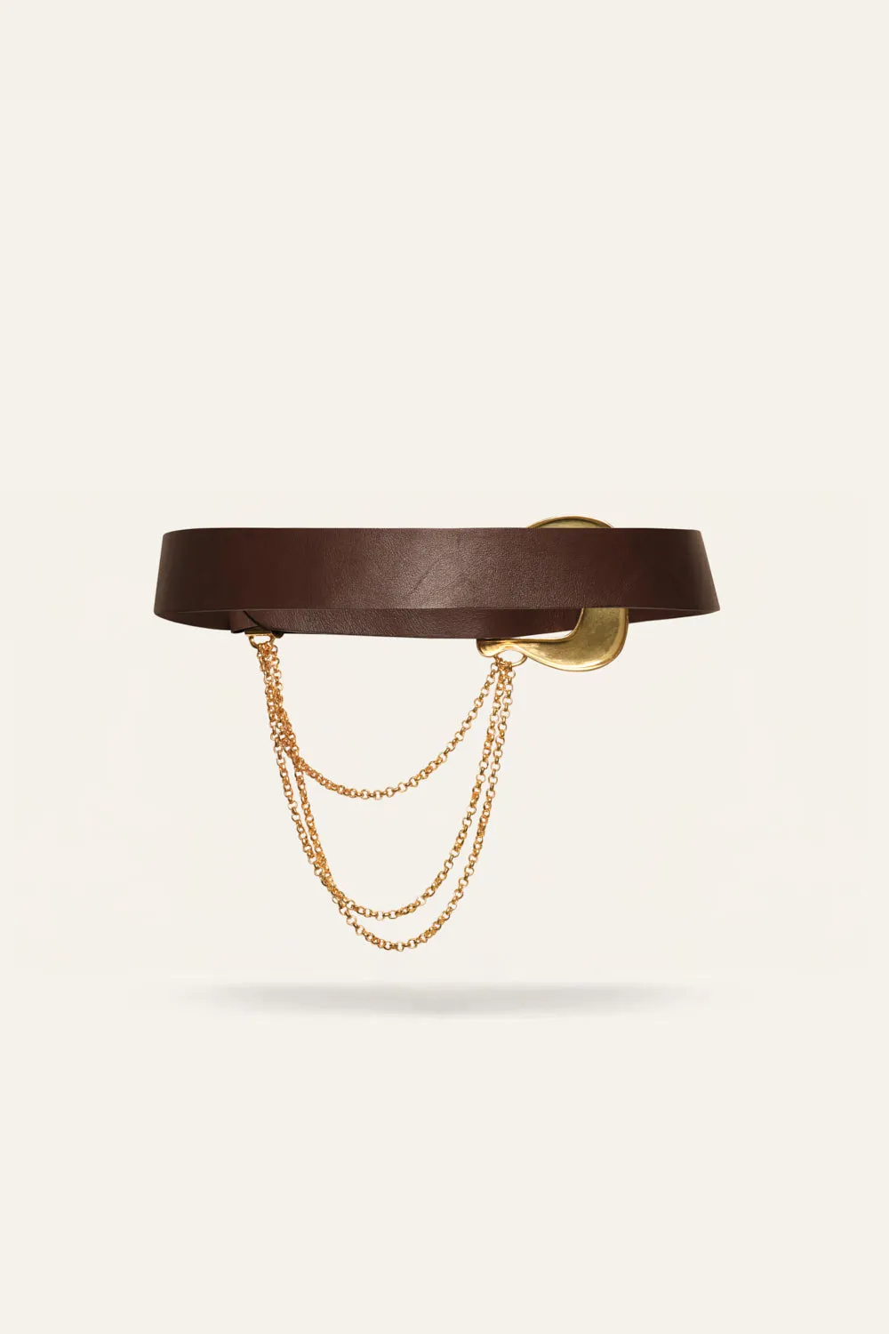 Johanna Ortiz Embers of Elegance cintura pelle marrone