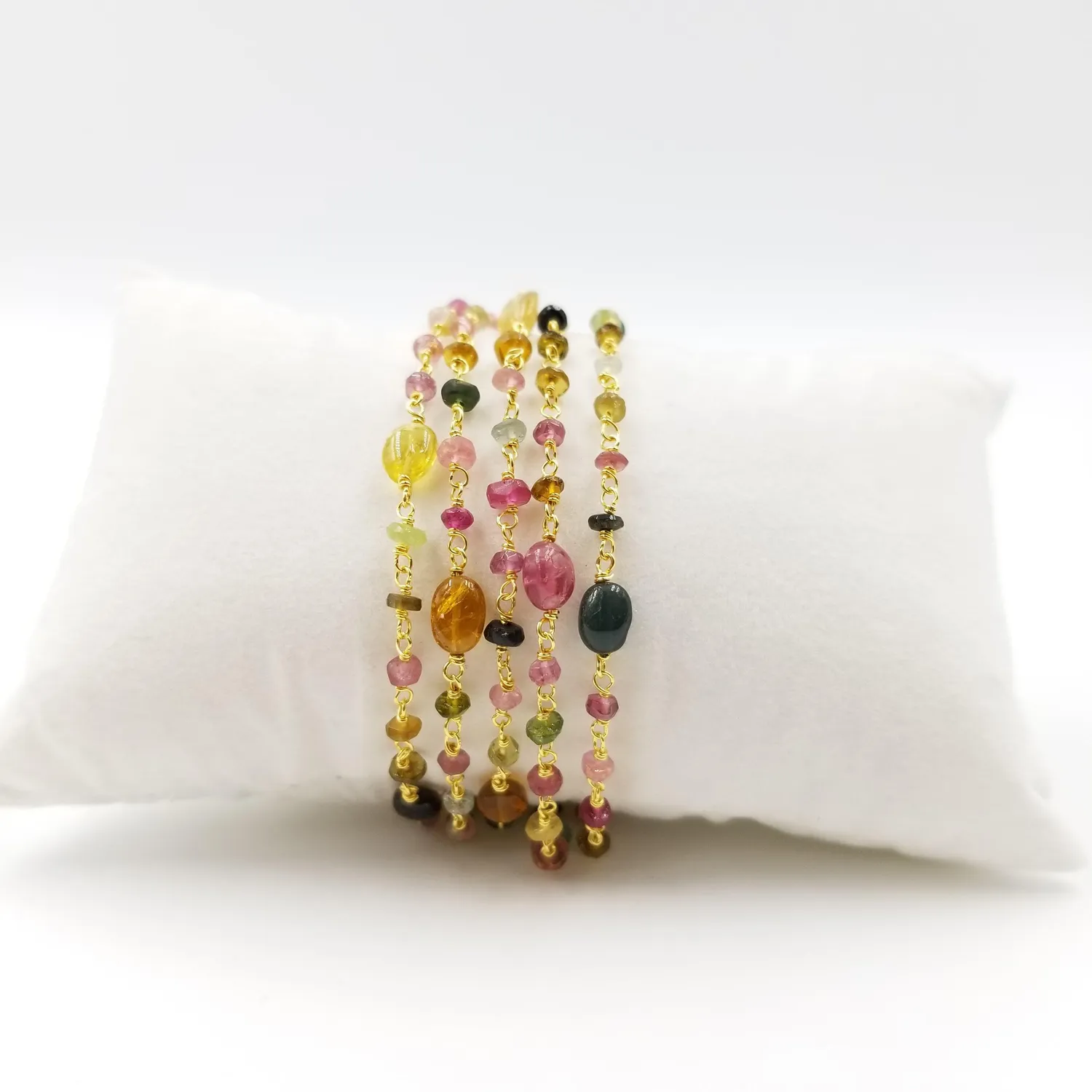 Our Dve Multi-Chain bracciale oro multicolore