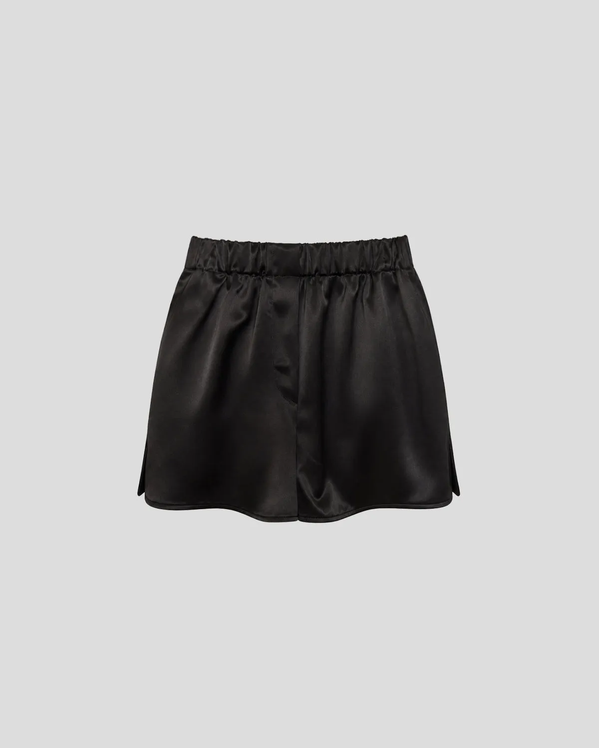 Violante Nessi Hopper shorts neri in raso cady