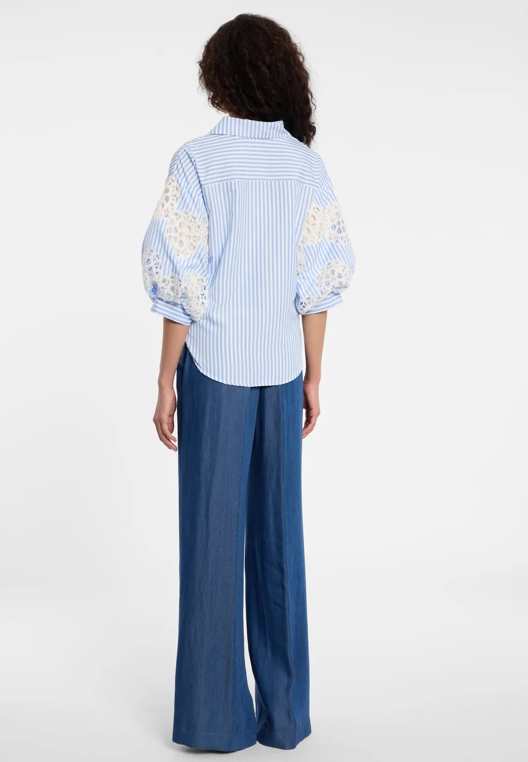 Ana Alcazar Dovah blusa incrocio a righe