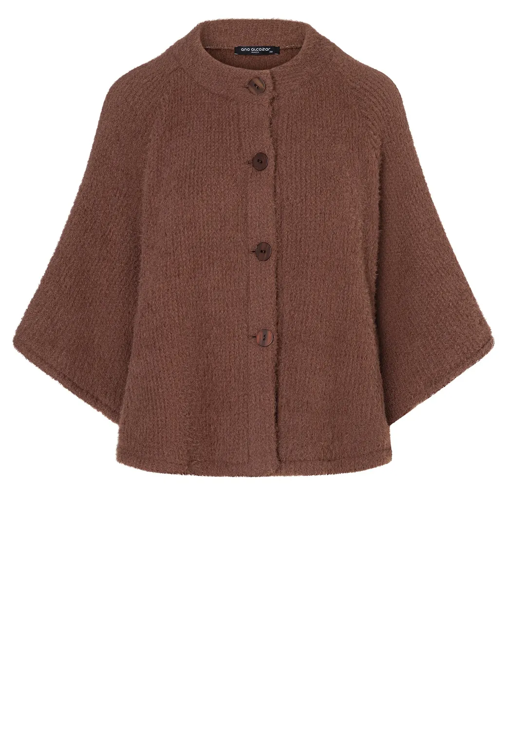 Ana Alcazar Enavia giacca peluche corta cognac