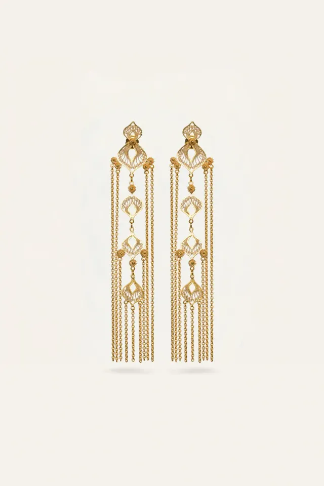 Johanna Ortiz Liberation Layers orecchini oro filigrana