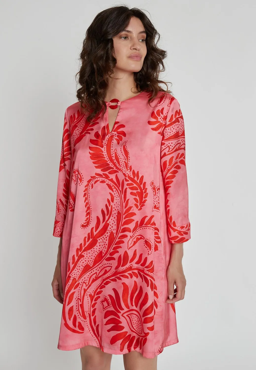 Ana Alcazar Kasea abito tunica rosa linea A