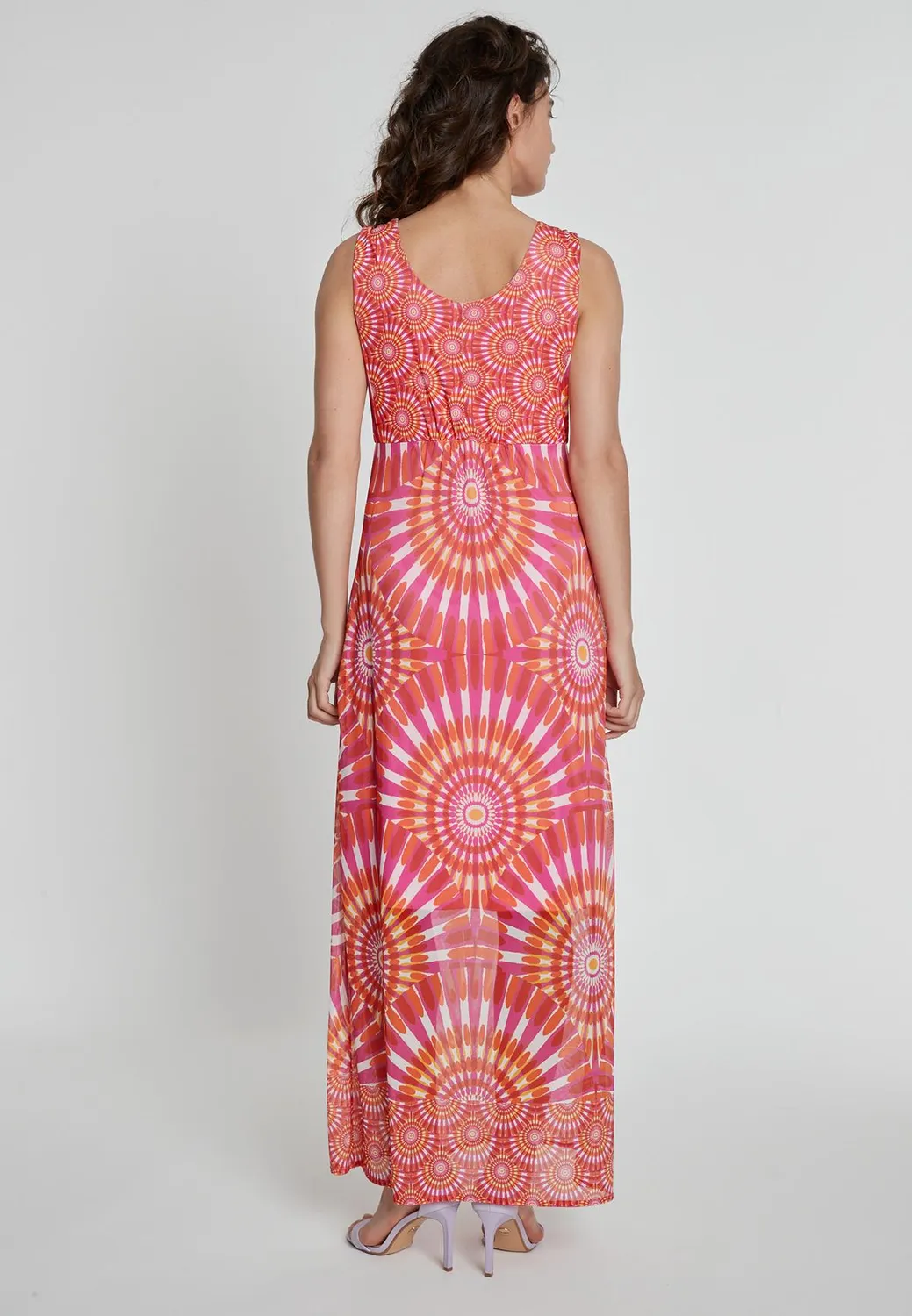 Ana Alcazar Kesona abito maxi batik scollo V