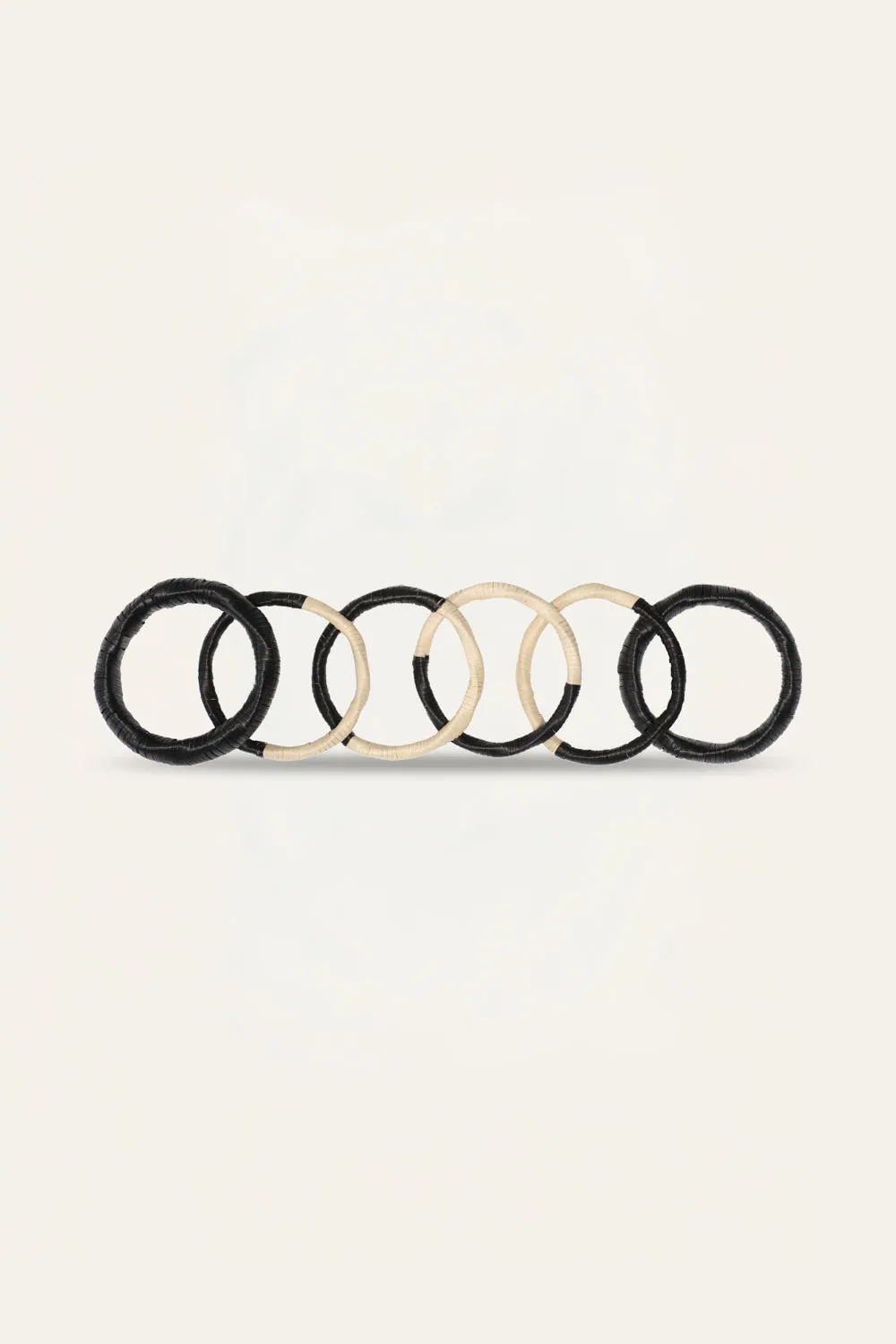Johanna Ortiz Free Galloper bangles bejuco nero ecrù