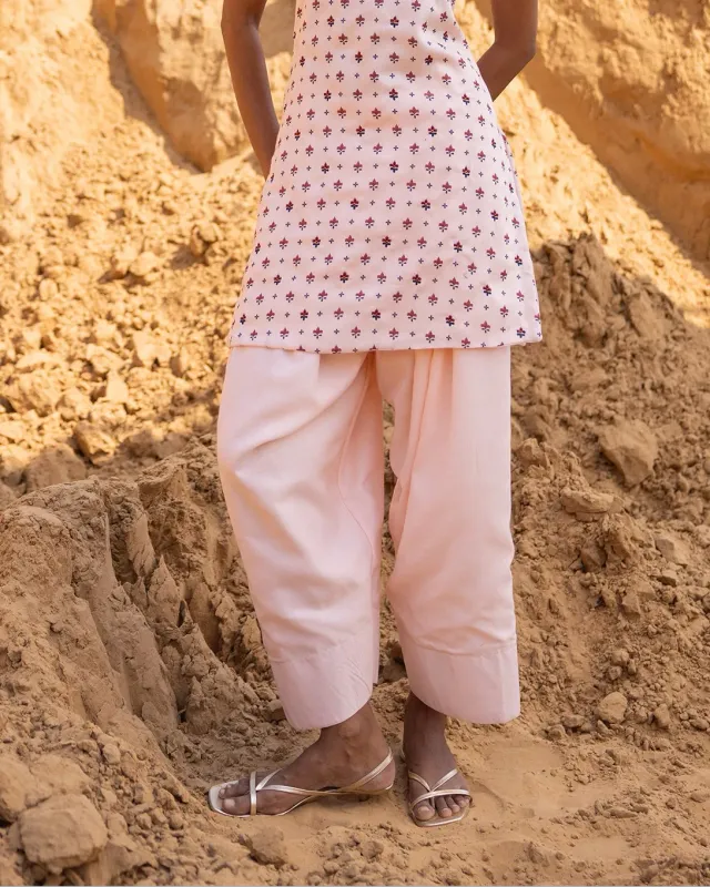 Our Dve Verse Desert Sand pantaloni salwar sabbia seta cotone