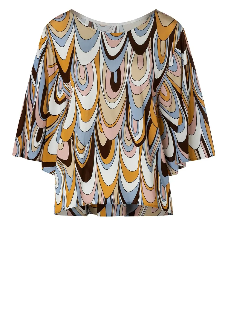 Ana Alcazar Kibone top fantasia retro manica corta