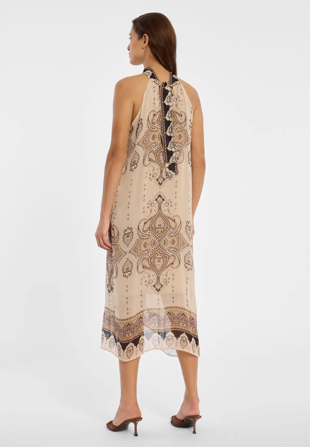Ana Alcazar Deani abito midi fantasia paisley