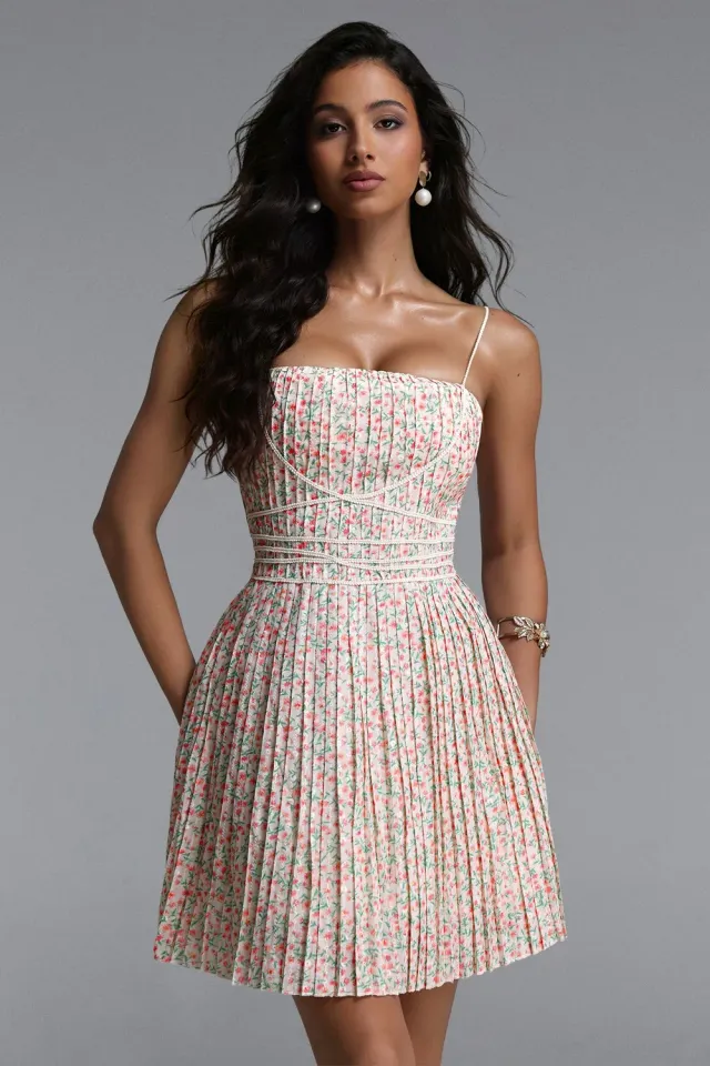 Bella Barnett Modan Romantic Cinched abito mini floreale
