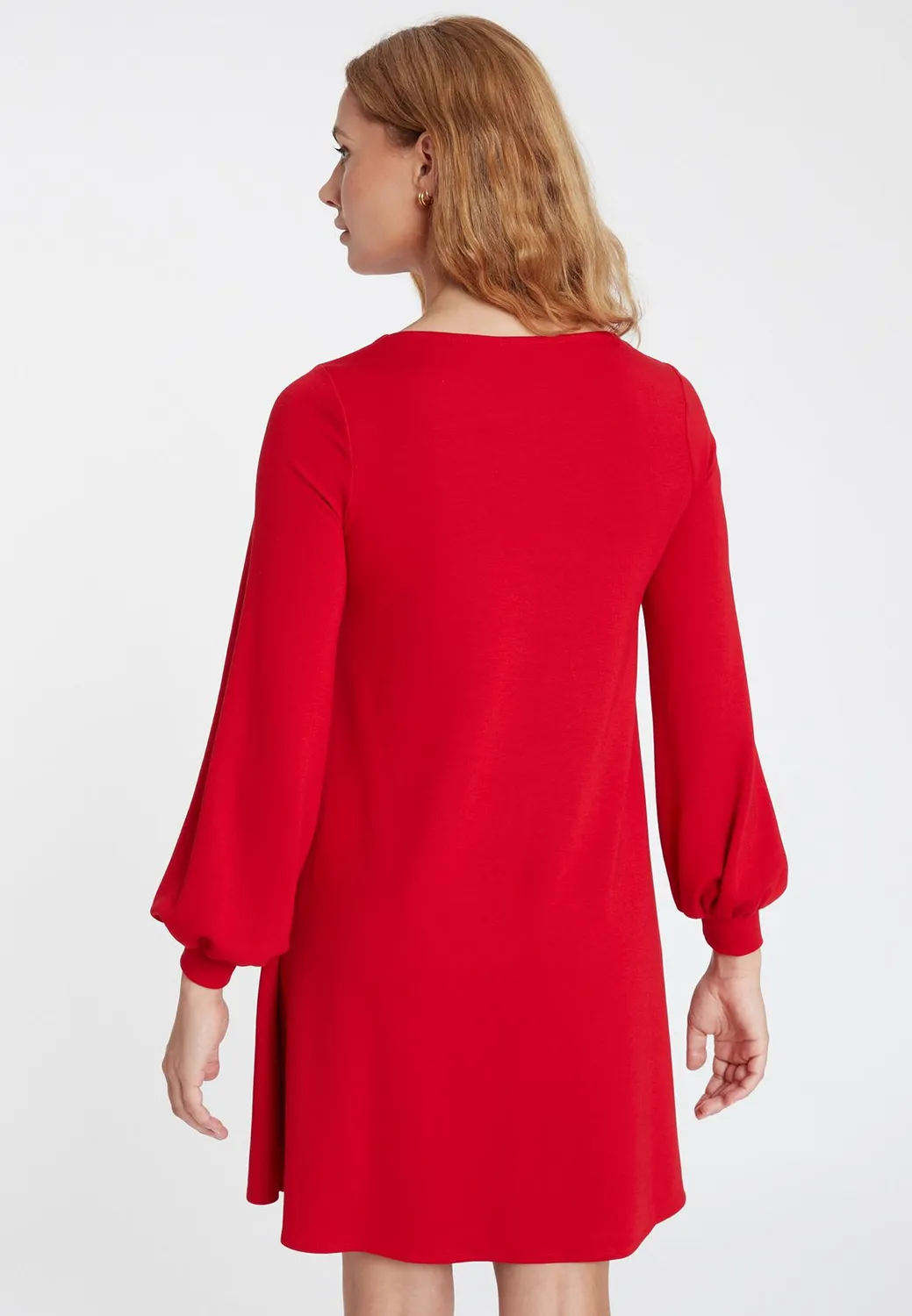 Ana Alcazar Sisara abito babydoll rosso corto