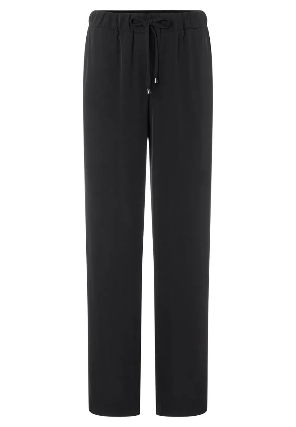 Ana Alcazar Ramera pantaloni neri viscosa leggera