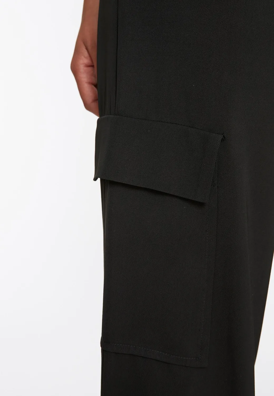 Ana Alcazar Rakli pantaloni cargo neri cotone
