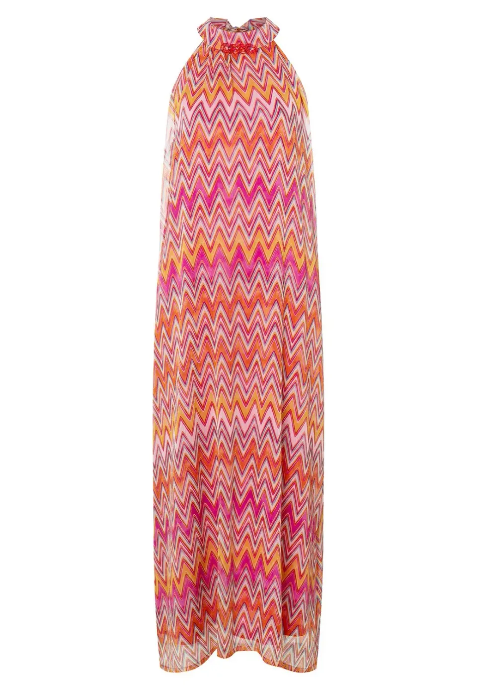 Ana Alcazar Libane abito maxi halter multicolore