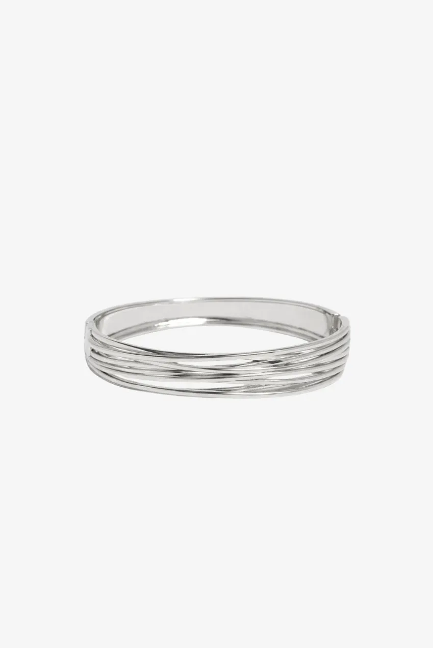 Uchi & Soto Nami bracciale bangle argento twist taglia unica
