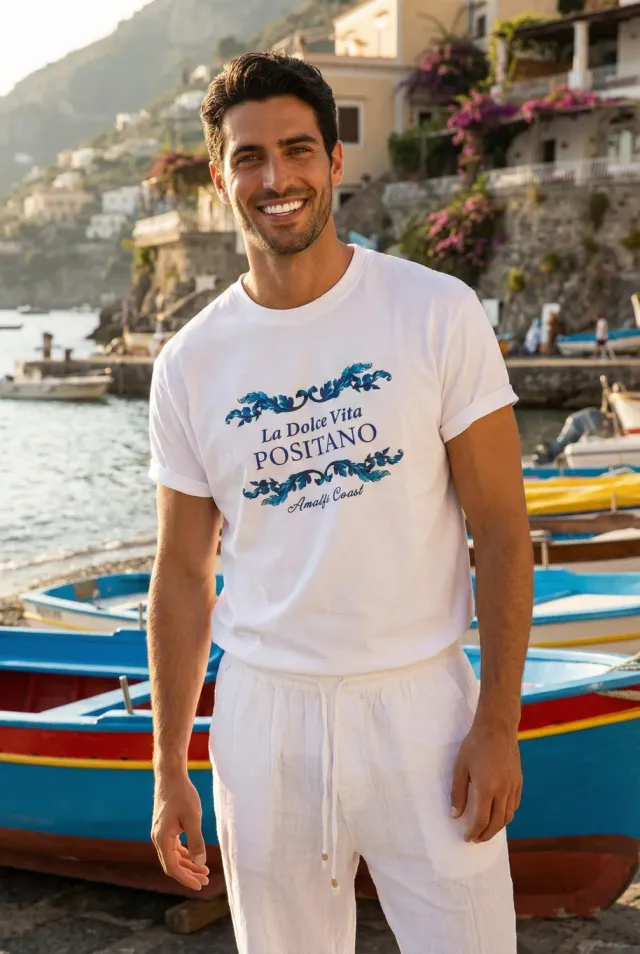 Antica Sartoria FM014 t-shirt cotone Positano