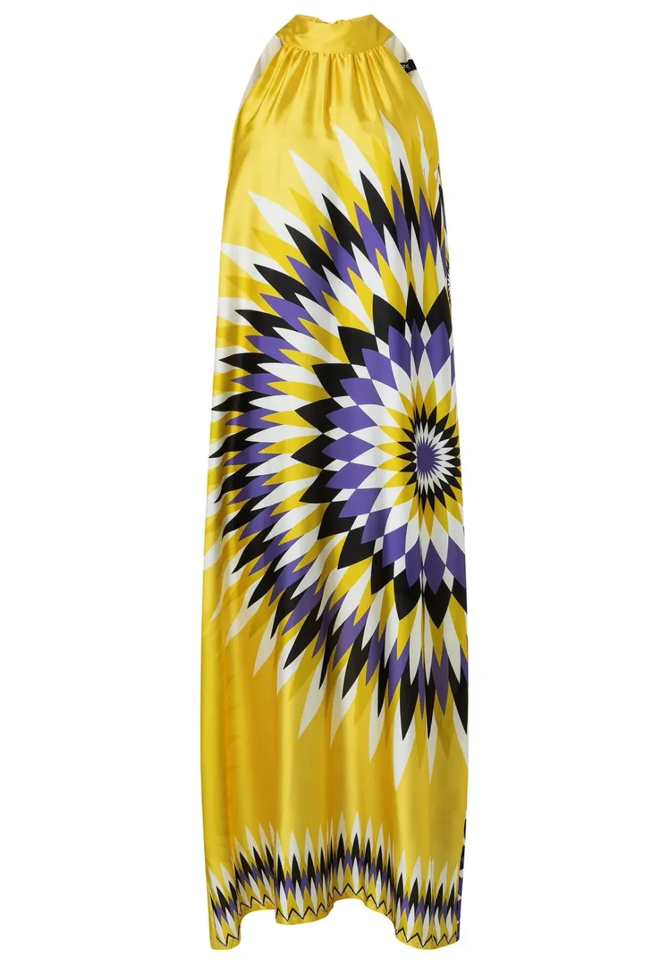 Ana Alcazar Zedala abito maxi giallo stelle