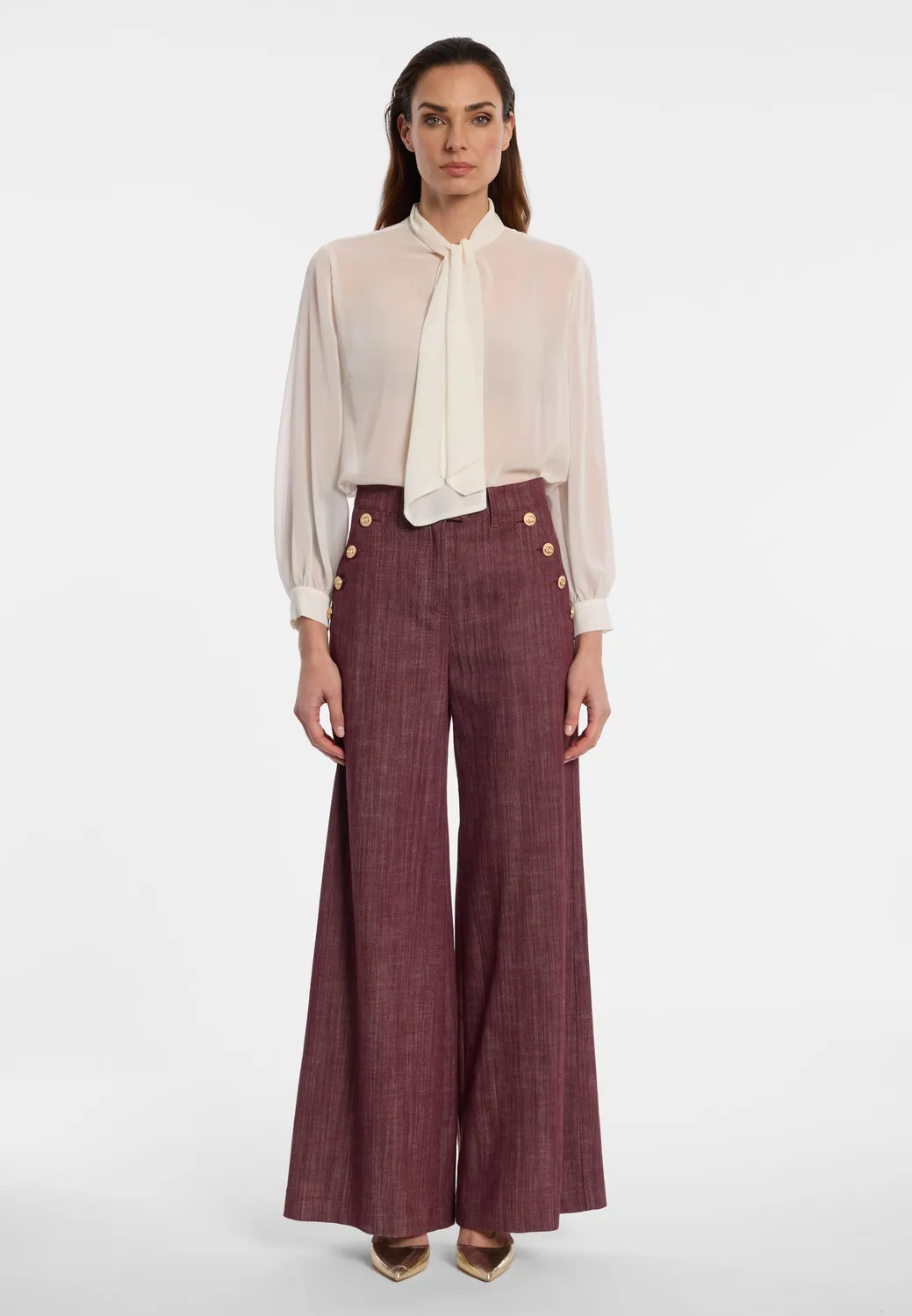 Ana Alcazar Endyria jeans marina bordeaux