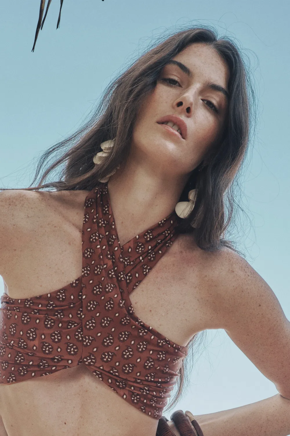 Johanna Ortiz Song Of The Plains orecchini pendenti ecru tagua