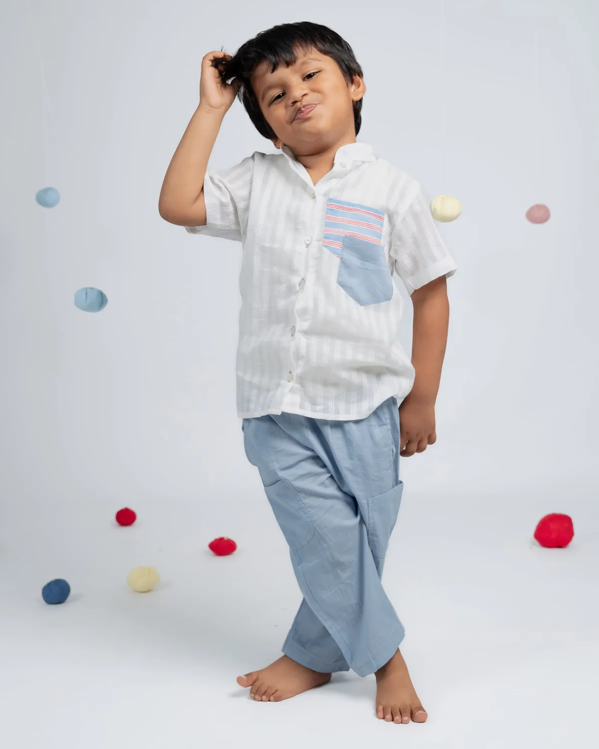 Our Dve Be You Kids Tiny Trend completo bimbo bianco blu