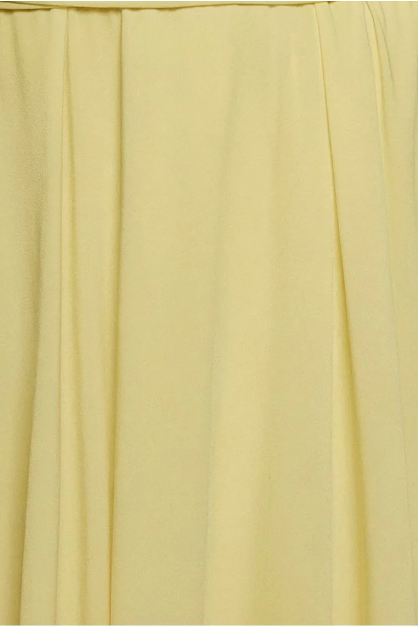 Goddiva Multiway Abito Corto Giallo Trasformabile