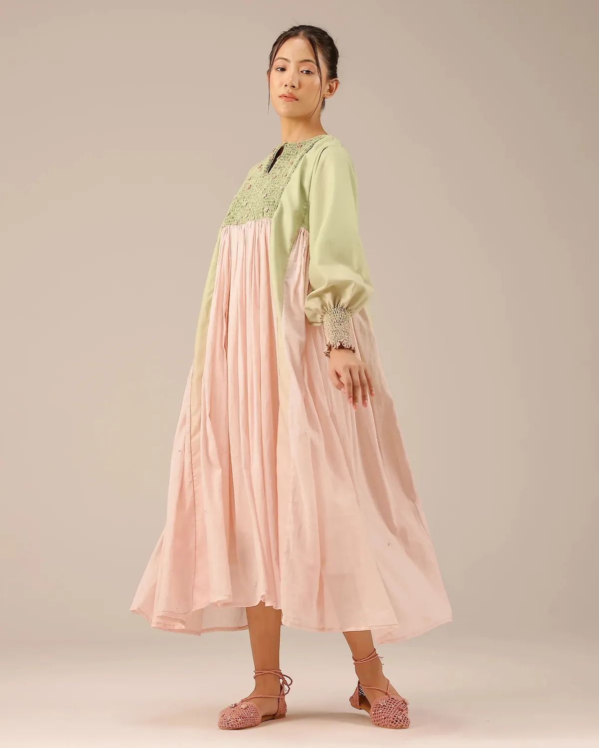 Our Dve Tropical Sorbet Beach Babe abito smock 23"