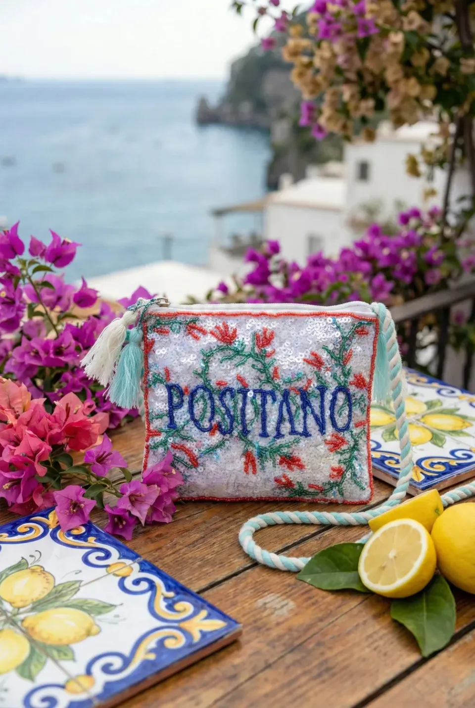 Antica Sartoria FC719 pochette rossa cotone one size