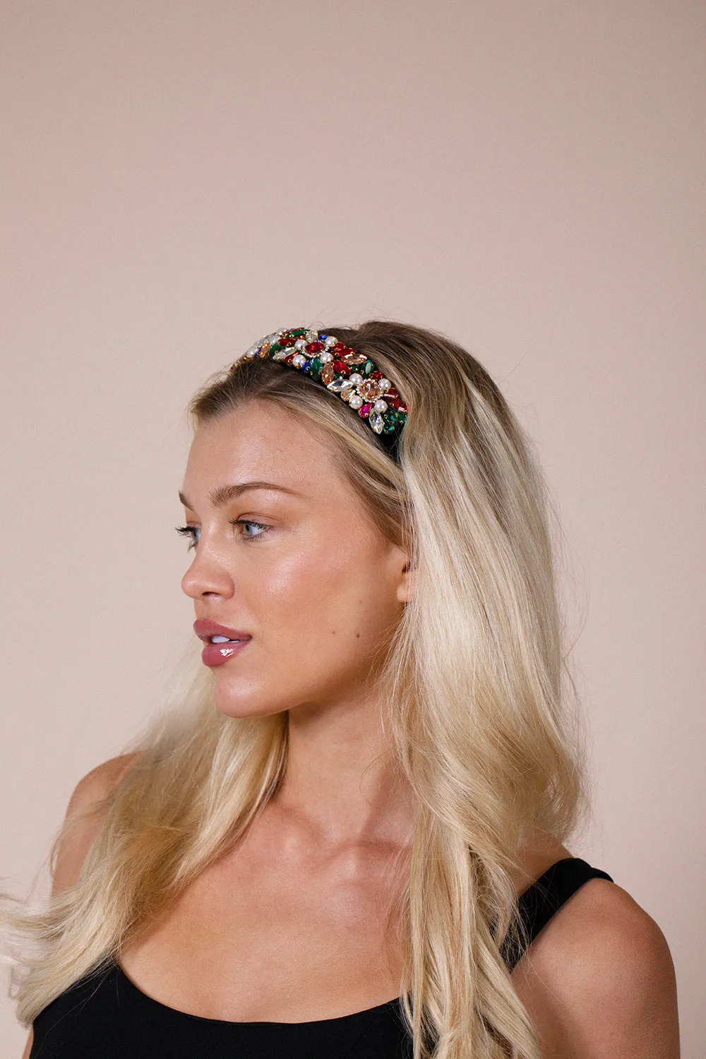 SVNX Embellished Crystal cerchietto capelli multicolor