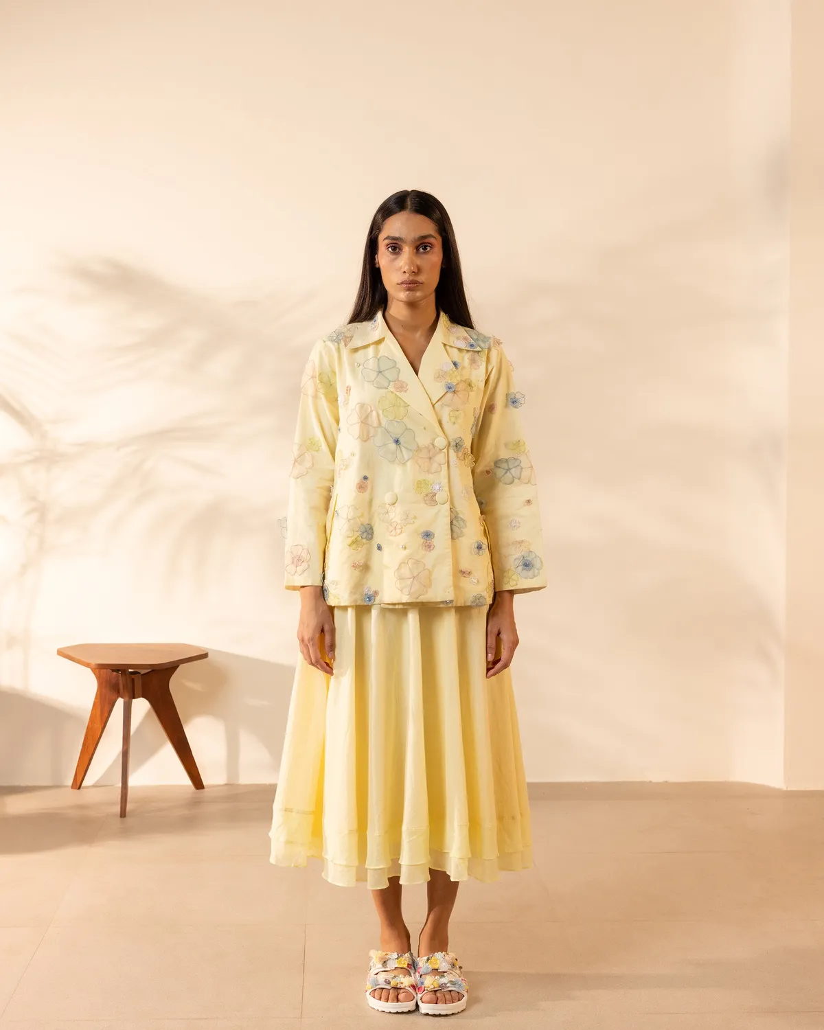 Our Dve Tangerine Lush Jacket giacca giallo limone cotone