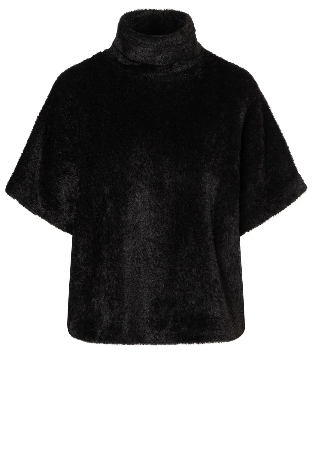 Ana Alcazar Enirys maglione peluche nero corto