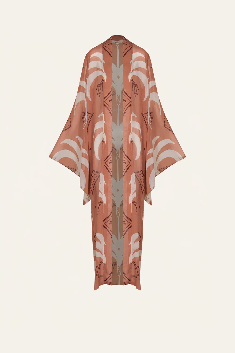 Johanna Ortiz Amazon kimono pesca georgette cintura
