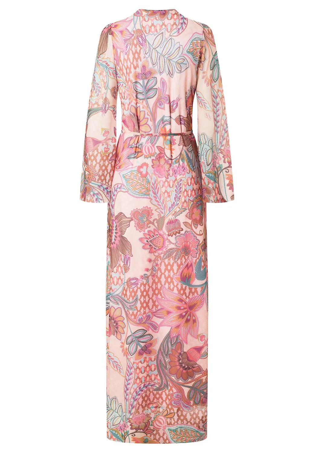 Ana Alcazar Pelaroly caftano maxi floreale rosa