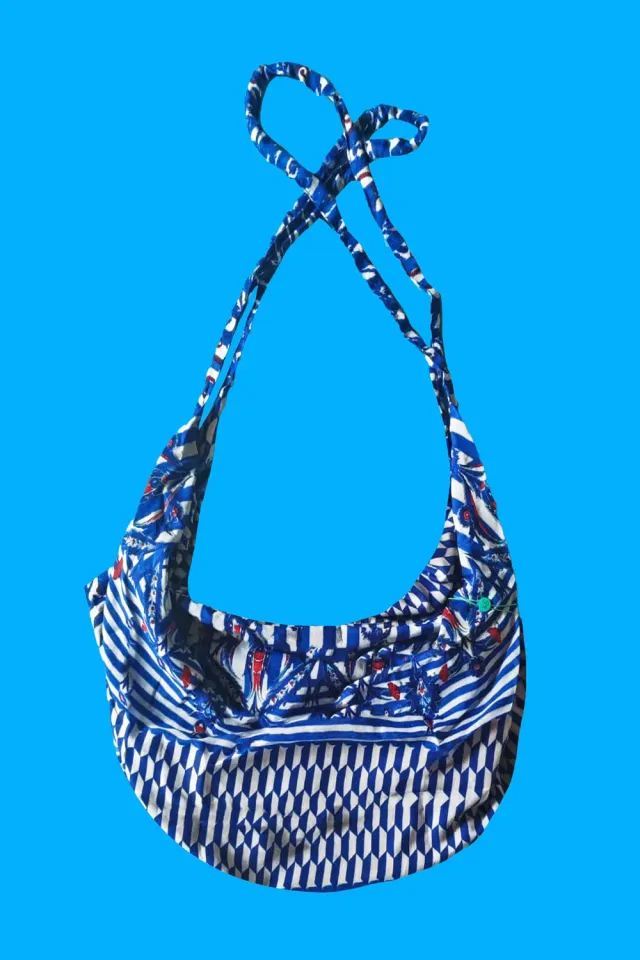 Antica Sartoria DV1875 Shoulder Bag Borsa Spalla Cotone Blu